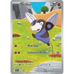 Scarlet & Violet - Black Bolt 124/086 - Drilbur [Illustration Rare]