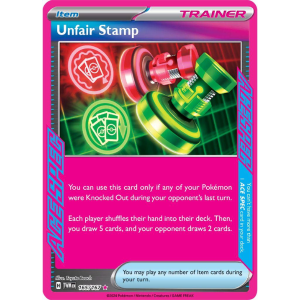 Unfair Stamp - Ace Spec Rare 165/167 [Scarlet & Violet Twilight Masquerade]