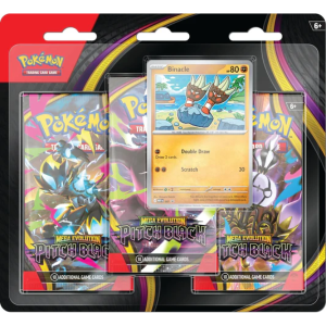 Pokemon TCG - Mega Evolution ME05 - Pitch Black 3-Pack Checklane Blister
